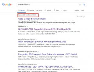 penyebab website tidak terindex