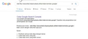 penyebab website tidak terindex terbaru